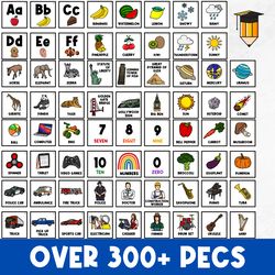 337 PECS | Colors | Numbers | Alphabet | Shapes | Animals | Body Parts | Weather | Cars | Vehicles | Flashcards