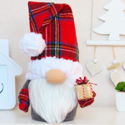 Christmas Gnome Santa Claus , Winter Holiday Decor , Xmas decoration, Christmas gift