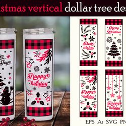 Christmas vertical dollar tree. Bundle/Vector