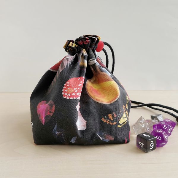 Large dice bag with pockets potion witch.jpeg