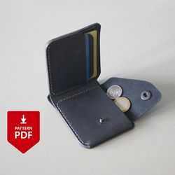 DIY Digital file pattern/ template leather bifold wallet PDF