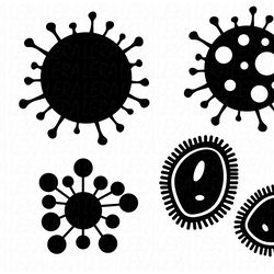 virus svg, bacteria svg, plague svg, disease svg, digital download