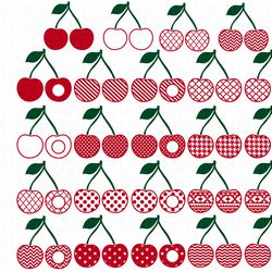 cherry svg, cherries svg, summer svg, digital download