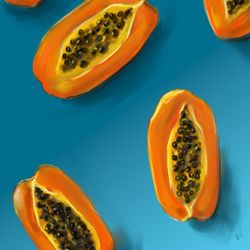 Papayas print