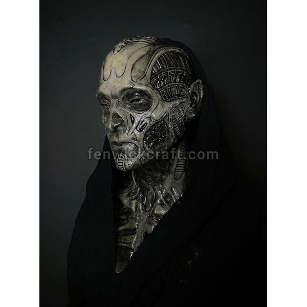 necro goth silicone mask necromancer