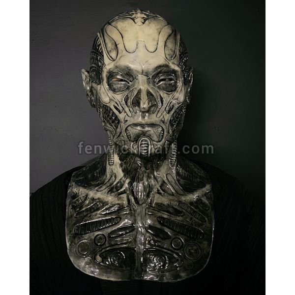 necro goth silicone mask necromancer