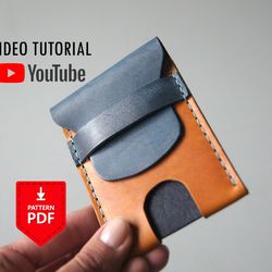 Leather Card HOLDER pattern PDF video tutorial