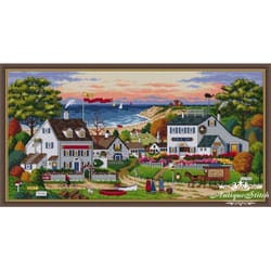 cozy cove - charles wysocki cross stitch pattern pdf art embroidery compatible pattern keeper