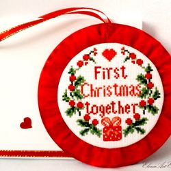 Keepsake First Christmas Together, Our 1st Christmas Mr and Mrs, First Christmas Married, Christmas Ornament Handmade