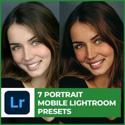 7 warm portrait lightroom presets, Mobile Lightroom presets, Winter preset for photos. lightroom mobile