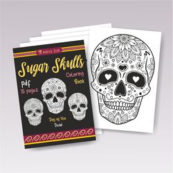 Day of the dead coloring pages Pdf, Sugar skull coloring sheets for adults, Dia de los Muertos coloring pages printable