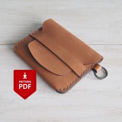 Leather Fold Up Card Wallet pattern PDF