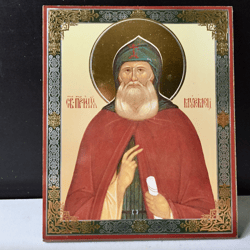 Ilya Muromets, a Russian Knight Warrior and a Saint | Inspirational Icon Decor| Size: 5 1/4"x4 1/2"