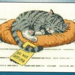 PDF cross stitch pattern, Cute animal scheme for embroidery, Cat, Small cross stitch, Digital PDF