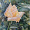 "Yellow Rose" Flower Original Wall Art Painting Watercolor Artwork