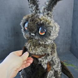 Plush toy Moth. Insect art doll. Big plushie butterfly