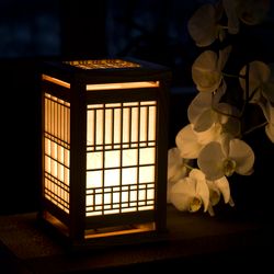 Classic japanese table night light lantern (short version)