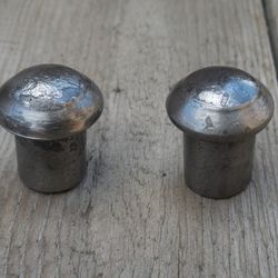 Set of 2 hand forged knobs type 2, Cabinet-Drawer-Cupboard-Kitchen pulls&handles, Wrought iron, Blacksmith made