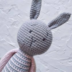 Crochet bunny toy, stuffed animal toy, bunny toy, amigurumi toy bunny