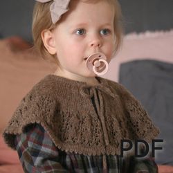 PDF Knitting pattern in English of how to knit baby collar