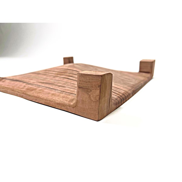 Farmhouse Wood Riser, Wood Pedestal, Rustic Tray, Footed Tra - Inspire ...