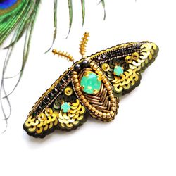 butterfly, beaded insect brooch, insect pin, butterfly brooch, bug pin, bee brooch, bug brooch, insects, madam toto