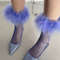 Ostrich Feather Fishnet Socks Aesthetc Fashion Socks Cute Fur Colorful Design Blue.jpg