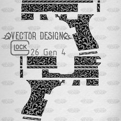 VECTOR DESIGN Glock26 gen4 Scrollwork 1
