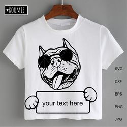 american pit bull terrier with sunglasses svg, peeking dog, pitbull lover gift shirt cut file cricut vinyl laser /34