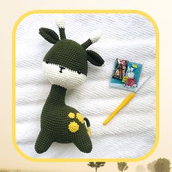 crochet pattern of giraffe in english. super soft mischievous giraffe crochet tutorial. crochet pattern toys