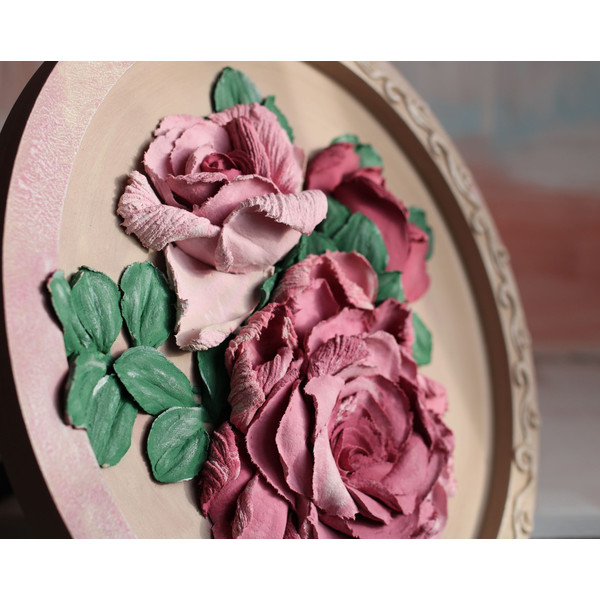 Roses-plaster-art
