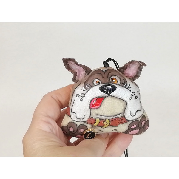 personalized English bulldog ornament