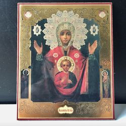 Abalatskaya Mother of God  | Inspirational Icon Decor| Size: 5 1/4"x4 1/2"