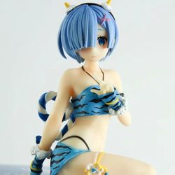 Re Zero Rem Cute Statue Action Figures Anime Blue Toy 5.5" Gift USA Stock