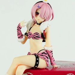 Re Zero Ram Cute Statue Action Figures Anime Pink Toy 5.5" Gift USA Stock
