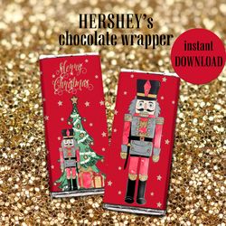 chocolate wrapper/ Christmas choco bars/ hershey's wrapper/happy new years/merry christmas