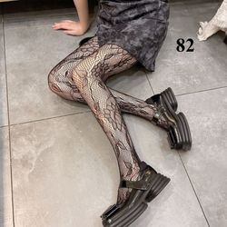 Fashion Womens Lady Girls Black Sexy Fishnet Pattern Jacquard Stockings Pantyhose Tights