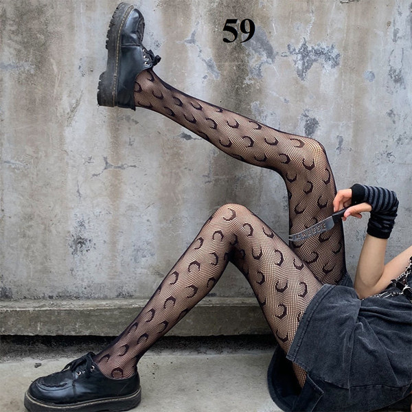"Women's Tights - Moon Pattern - Gothic"