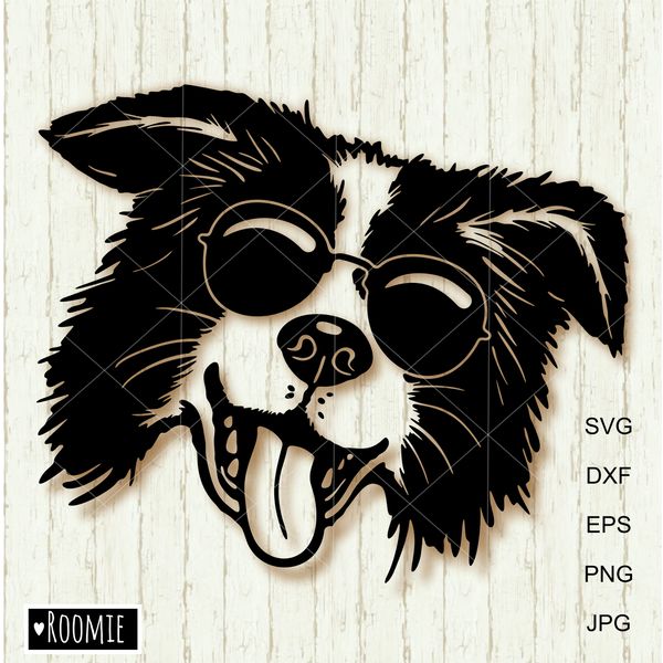 Border-collie-with-sunglasses-black-and-white-clipart.jpg