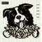 Border-collie-with-flowers-black-and-white-clipart.jpg