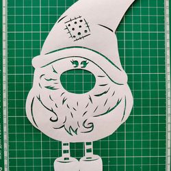 windows decoration for christmas, christmas window stencil, christmas gnome