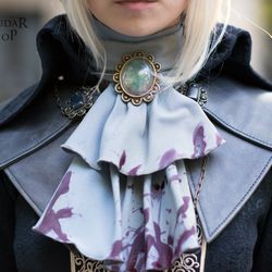 Lady Maria leather cape inspired Bloodborne / cape with brooches