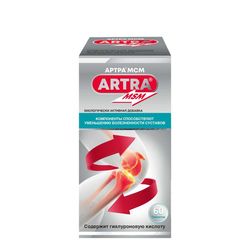 ARTRA MSM 60 Tablets Glucosamine Chondroitin MSM, Dietary Supplement Complex to Support Bones, ligaments and Joints