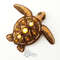 Brooch turtle with crystals. Handmade jewellery 2.jpg