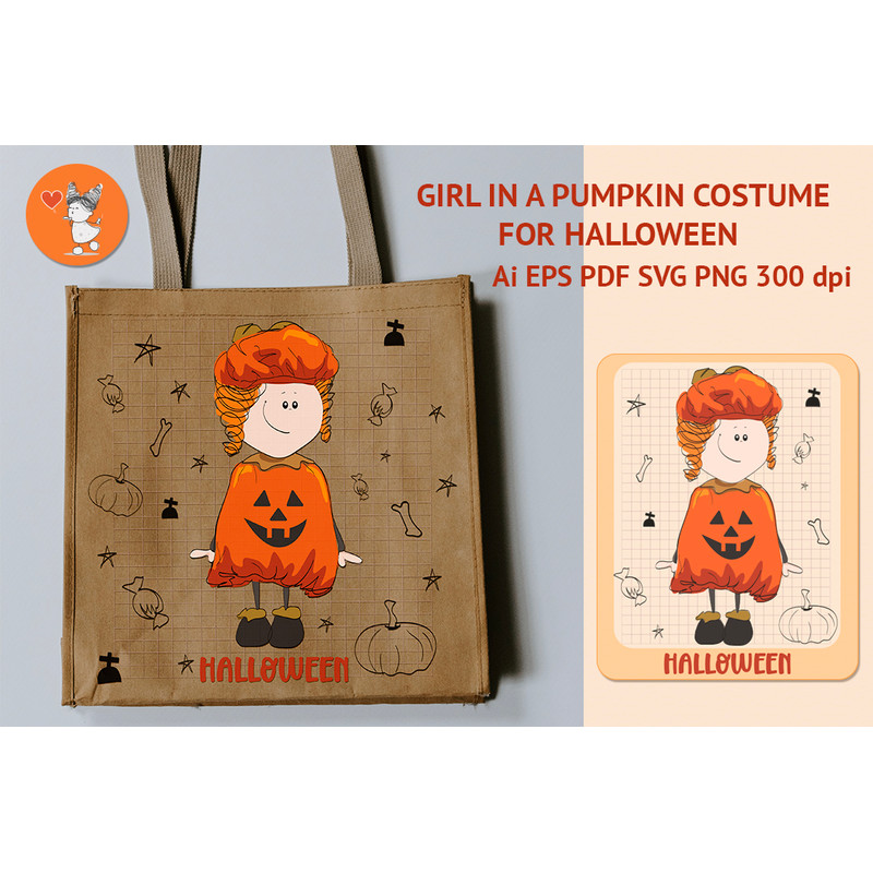 GIRL IN A PUMPKIN COSTUME FOR HALLOWEEN.jpg
