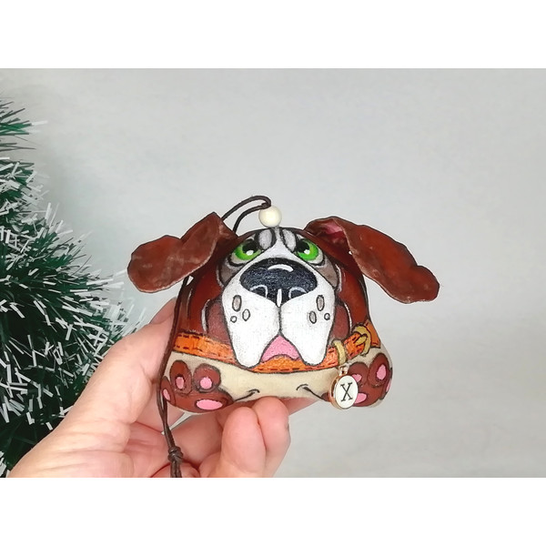 basset hound Christmas tree ornament