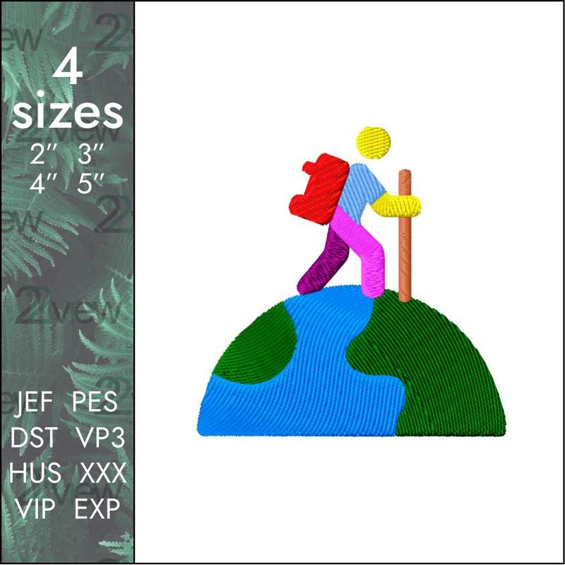 traveler world globe machine embroidery design