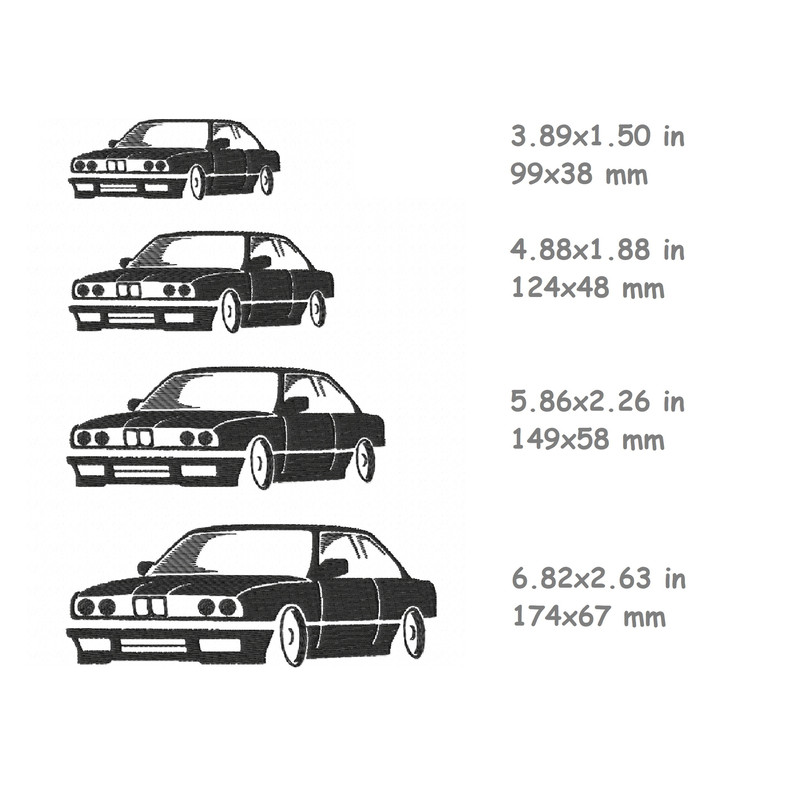 bmw car machine embroidery designs