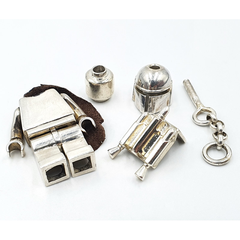 10 Lego Mandalorian Boba Fett CUSTOM MiniFigure Breloque Solid Sterling Silver.jpg