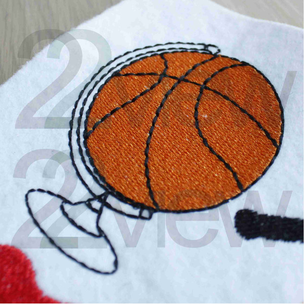 basketball school globe nba machine embroidery design